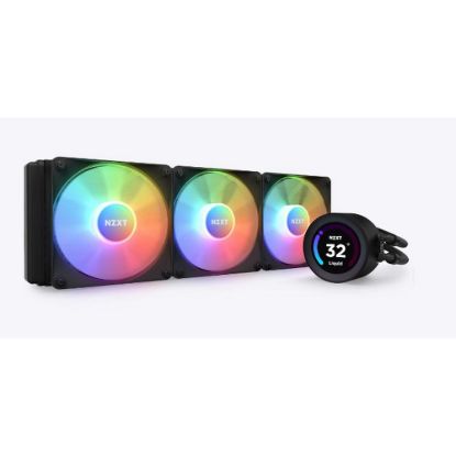 Obrázek NZXT vodní chladič Kraken 360 ELITE RGB / 3 x 120mm RGB fan / LCD disp. / 6 let / LGA1851 / AM5