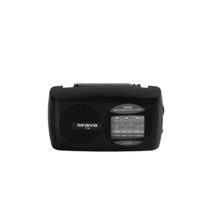 Obrázek Orava T- 120 B přenosný rádio přijímač, 1 W, výstup na sluchátka, AM & FM rádio, anténa, černá