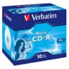 Obrázek VERBATIM CD- R(10- pack)Audio/ Live it!/ Colour/ Jewel/ 80Min
