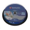 Obrázek VERBATIM BD- R SL Datalife HTL (10- pack)Blu- Ray/ Spindle/ 6x/ 25 GB Wide Printable