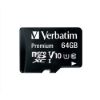 Obrázek VERBATIM MicroSDXC karta 64 GB Premium, U1 + adaptér