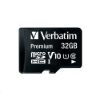 Obrázek VERBATIM MicroSDHC karta 32 GB Premium, U1 + SD adaptér