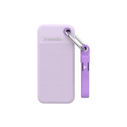 Obrázek VERBATIM externí SSD 1 TB Pocket SSD, USB- C, Fialová