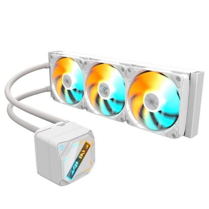 Obrázek GIGABYTE Vodní chladič GAMING 360 ICE, 3 x 120mm, ARGB, LGA1851, AM5, bílá