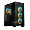 Obrázek GIGABYTE case GB- C500P ST, Mid tower, 1xUSB- C 3.2, 2xUSB 3.0, 4x 120mm ARGB Fan, černá