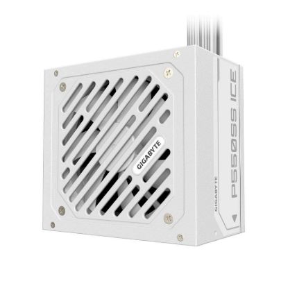 Obrázek GIGABYTE zdroj P550SS ICE, 550 W, 80+ Silver, 120mm, ATX 3.0, bílá