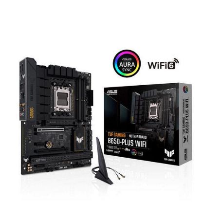 Obrázek ASUS MB Sc AM5 TUF GAMING B650- PLUS WIFI, AMD B650, 4xDDR5, 1xDP, 1xHDMI, WI- FI