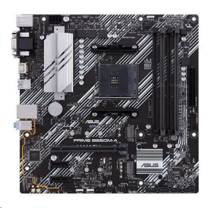Obrázek ASUS MB Sc AM4 PRIME B550M- A/ CSM, AMD B550, 4xDDR4, 1xHDMI, 1xDVI, 1xVGA, mATX
