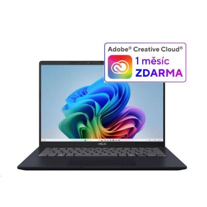 Obrázek ASUS NTB Vivobook 14 (X1407QA- LY052 W), Snapdragon X X1 26 100, 14" 1920 x 1200, 16 GB, 1 TB SSD, Adreno, W11 Home…