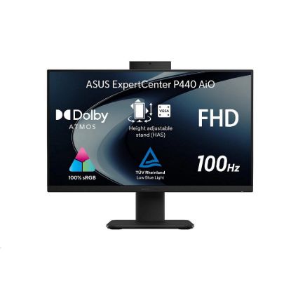 Obrázek ASUS PC AiO ExpertCenter P44 (P440VAK- BPC038XA), i3- 1315U, 23.8" FHD, 8 GB, 512 GB SSD, Intel, W11 Pro Edu, Black