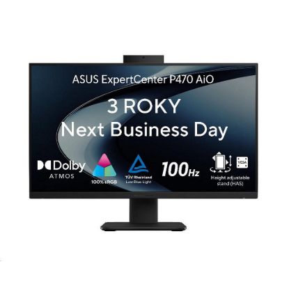 Obrázek ASUS PC AiO ExpertCenter P470 (P470VAK- BPC7321TX), Core 7 240H, 27" FHD, 32 GB, 1 TB SSD, Intel, W11 Pro, Black
