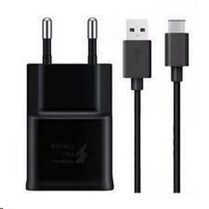 Obrázek Samsung síťová nabíječka EP- TA200EBE + EP- DG970BBE, USB- C, 15 W, černá - bulk