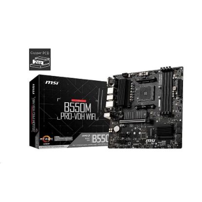 Obrázek MSI MB Sc AM4 B550M PRO- VDH WIFI, AMD B550, 4xDDR4, VGA, mATX