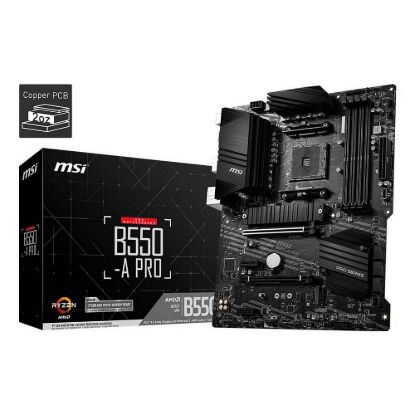 Obrázek MSI MB Sc AM4 B550- A PRO, AMD B550, 4xDDR4, VGA, ATX