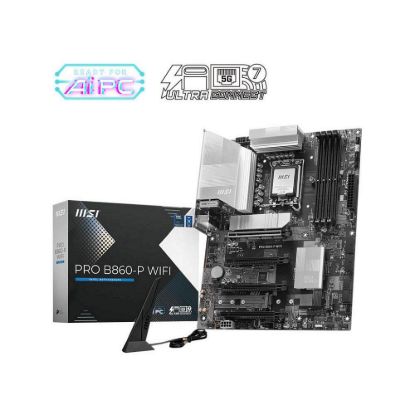 Obrázek MSI MB Sc LGA1851 PRO B860- P WIFI, Intel B860, 4xDDR, WiFi, 1xThunderbolt, 1xHDMI, 1xDP, ATX
