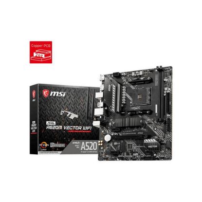 Obrázek MSI MB Sc AM4 MAG A520M VECTOR WIFI, AMD A520, 2x DDR4, WiFi, 1x DP, 1x HDMI, m- ATX