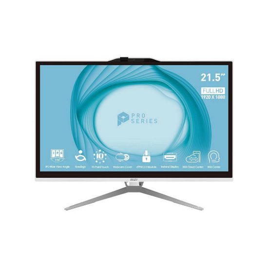 Obrázek MSI PC AIO PRO AP222T 13M- 415XEU, i3- 13100, 21.5" FHD, 8 GB, 256 GB SSD, N/ A, No OS, Black