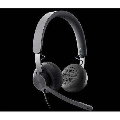Obrázek Logitech sluchátka s mikrofonem Zone Wired Headset Graphite - EMEA