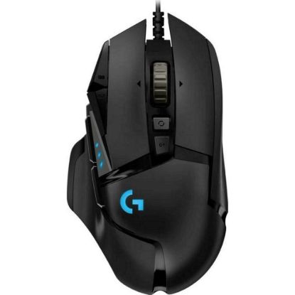 Obrázek Logitech Herní myš G502 Hero, USB, Drátová USB, 16000 DP I, černá