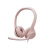 Obrázek Logitech Headset H390, drátový, USB, růžová