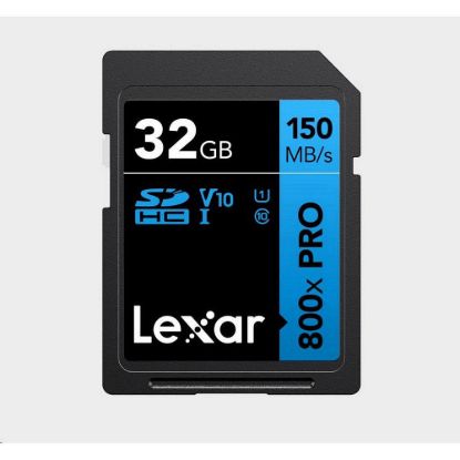 Obrázek Lexar SDHC 800x Pro UHS- I cards, C10 (V10) U1, R150, 32 GB