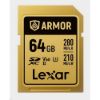 Obrázek Lexar SDXC ARMOR Gold UHS- II U3, Stainless Steel, IP68 R280/ W210 (V60) 64 GB