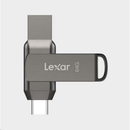 Obrázek Lexar JumpDrive Dual Drive D400 Type- C/ Type- C & Type- A, up to 130MB/ s read (USB 3.1) 64 GB