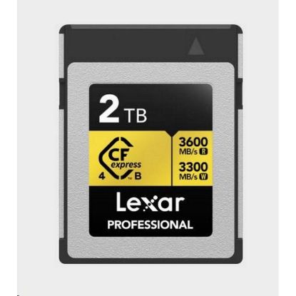Obrázek Lexar CFexpress 4.0 Pro Gold R3600/ W3300 2 TB