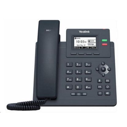Obrázek Yealink SIP- T31 W WiFi telefon, s napájecím adaptérem, 2, 3" 132 x 64 grafický, 2x RJ45 10/ 100, 2x SIP