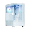 Obrázek ZALMAN case P10, Mini Tower, mATX, 1xUSB 3.0, 1xUSB- C, 1x 120mm ARGB Fan, bílá