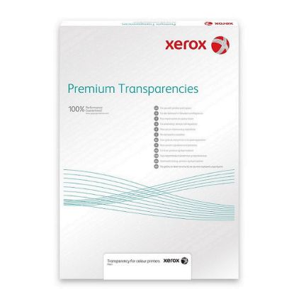 Obrázek Xerox Papír Transparentní fólie - Transparency 100m A4 Plain - Digital Color (50 listů, A4)