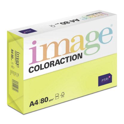 Obrázek Antalis Papír Image Coloraction Ibiza - reflexní žlutá (NeoGb) A4 (80g/ 500ks)