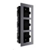 Obrázek HIKVISION DS- KD- ACF3, rámeček pro modulární interkom, pro 3 moduly, zápustná montáž