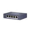 Obrázek HIKVISION DS- 3E0505HP- E, full Gb switch 4x PoE (1x HI- PoE), 1x uplink RJ- 45, 60 W, dosah až 300m