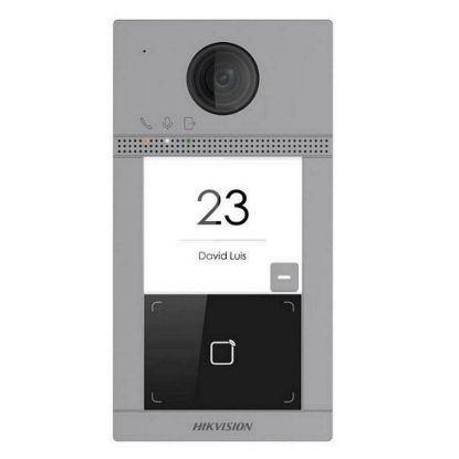 Obrázek HIKVISION DS- KV8113- WME1(B)/ Surface, IP dveřní interkom, 1- tlačítkový, čtečka karet, 2MPx kamera, WiFi