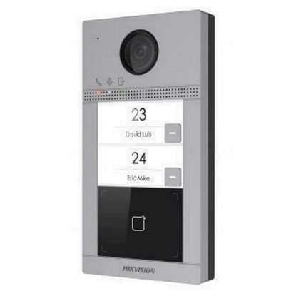 Obrázek HIKVISION DS- KV8213- WME1(B)/ Surface, IP dveřní interkom, 2- tlačítkový, čtečka karet, 2MPx kamera, WiFi