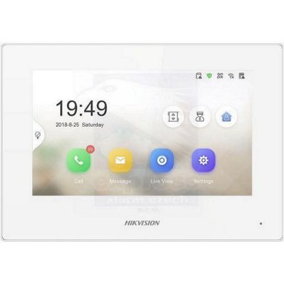 Obrázek HIKVISION DS- KH6320- WTE1- W(O- STD), 7" IP bytový dotykový monitor, Wi- Fi; PoE; bílý