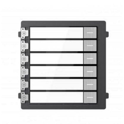 Obrázek HIKVISION DS- KD- KK/ S, Modul interkomu se 6 tlačítky; nerez