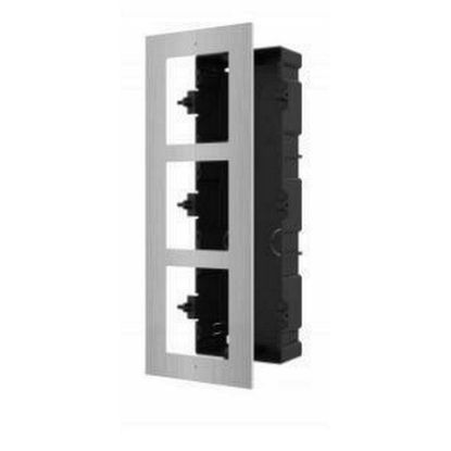 Obrázek HIKVISION DS- KD- ACF3/ S, 3- rámeček interkomu pro zápustnou montáž; nerez
