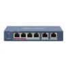 Obrázek Hikvision DS- 3E1106HP- EI, Smart switch 1x 100TX HI- PoE + 3x 100TX PoE; 2x 100TX uplink, 60 W, Super PoE