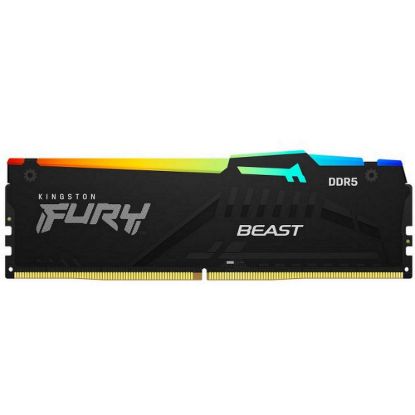 Obrázek KINGSTON DIMM DDR5 128 GB (Kit of 4) 5200MT/ s CL40 FURY Beast RGB XMP