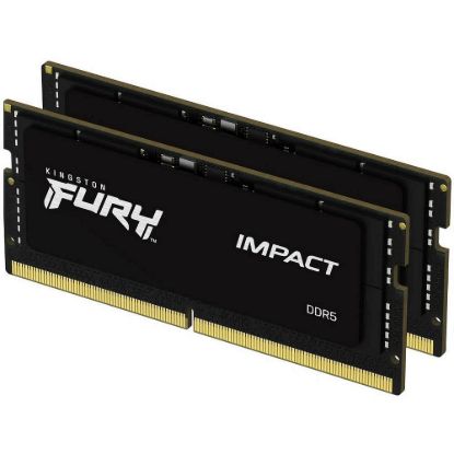 Obrázek KINGSTON SODIMM DDR5 32 GB (Kit of 2) 6400MT/ s CL38 FURY Impact XMP