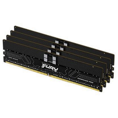 Obrázek KINGSTON DIMM DDR5 64 GB(Kit of 4) 6400MT/ s ECC Reg FURY Renegade Pro EXPO