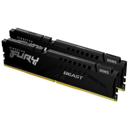 Obrázek KINGSTON DIMM DDR5 32 GB (Kit of 2) 6400MT/ s CL32 ECC FURY Beast EXPO Černá