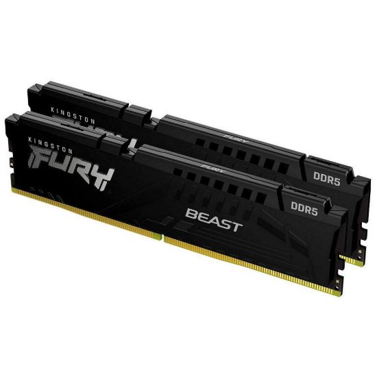 Obrázek KINGSTON DIMM DDR5 64 GB (Kit of 2) 6400MT/ s CL32 ECC FURY Beast EXPO Černá