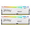 Obrázek KINGSTON DIMM DDR5 64 GB (Kit of 2) 6400MT/ s CL32 Non- ECC FURY Beast RGB EXPO, Bílá