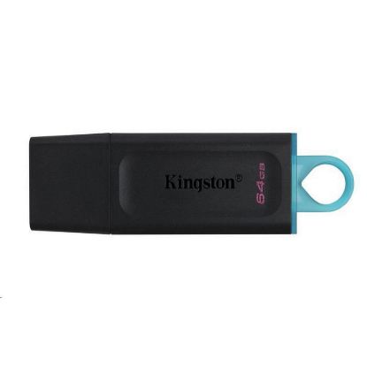 Obrázek Kingston Flash Disk 64 GB USB3.2 Gen 1 DataTraveler Exodia (Black + Teal)
