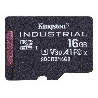 Obrázek Kingston MicroSDHC karta 16 GB Industrial C10 A1 pSLC Card Single Pack