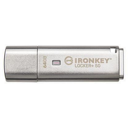 Obrázek Kingston Flash Disk IronKey 64 GB IKLP50 Locker+ 50 AES USB, w/ 256bit Encryption
