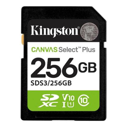 Obrázek Kingston SDXC karta 256 GB Canvas Select Plus, U1, V10, A1
